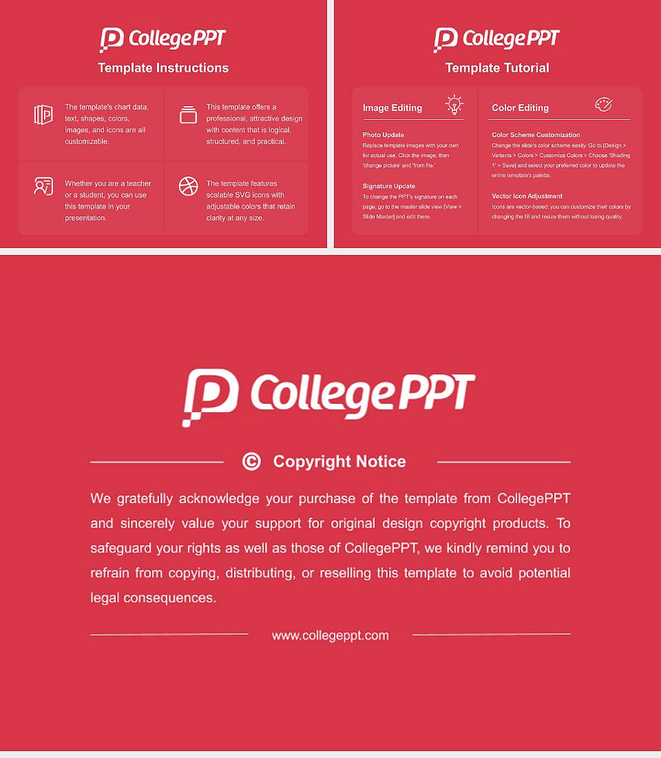 Cardiff University Course/Courseware Creation PPT Template4:3 ratio PPT effect preview image5