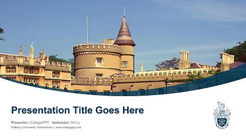 St Mary’s University, Twickenham Course/Courseware Creation PPT Template