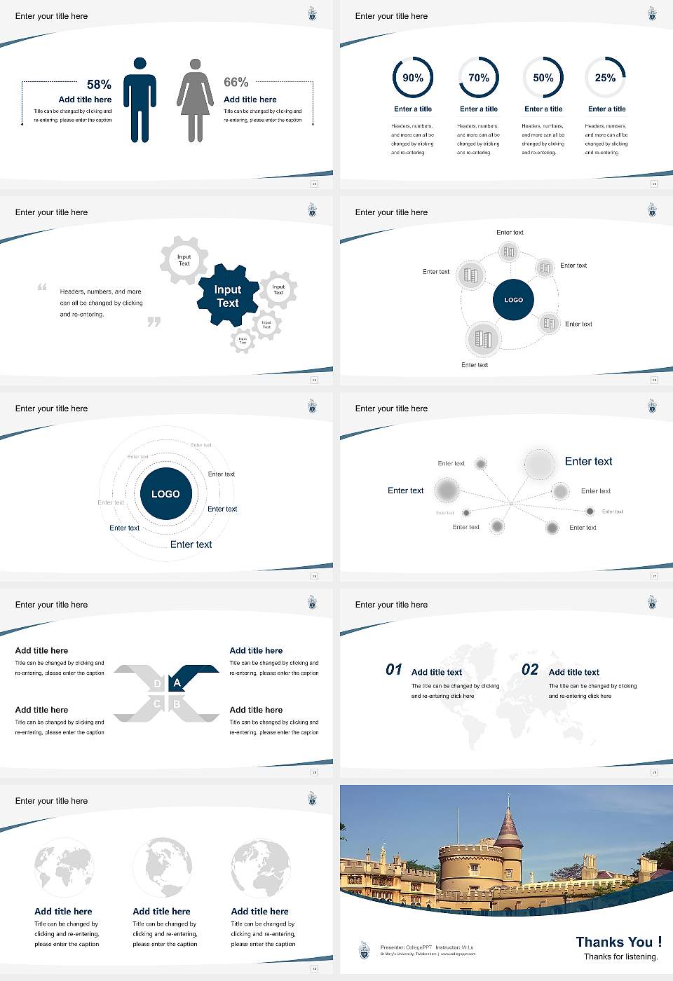 St Mary’s University, Twickenham Course/Courseware Creation PPT Template16:9 ratio PPT effect preview image4