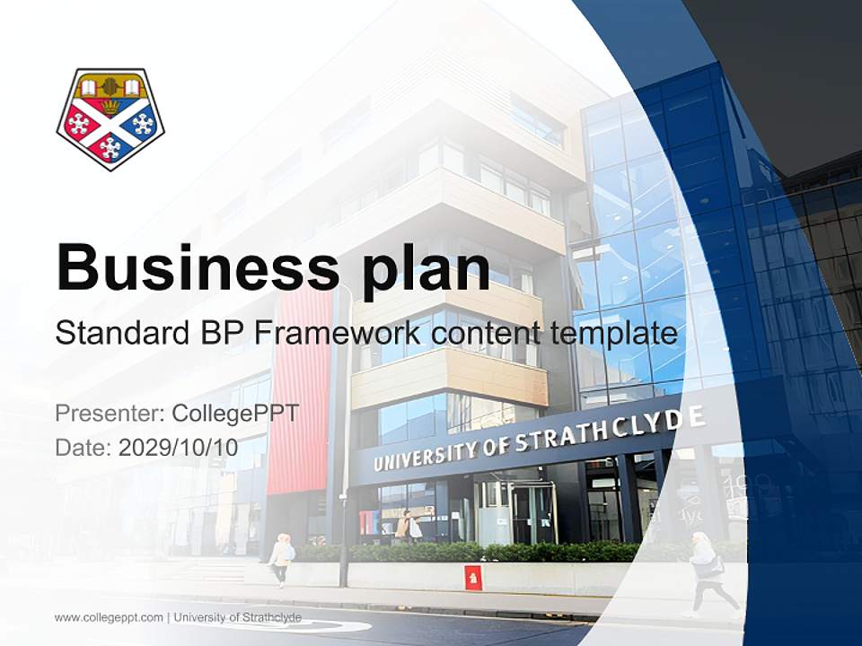 University of Strathclyde Competition/Entrepreneurship Contest PPT Template4:3 ratio PPT effect preview image9