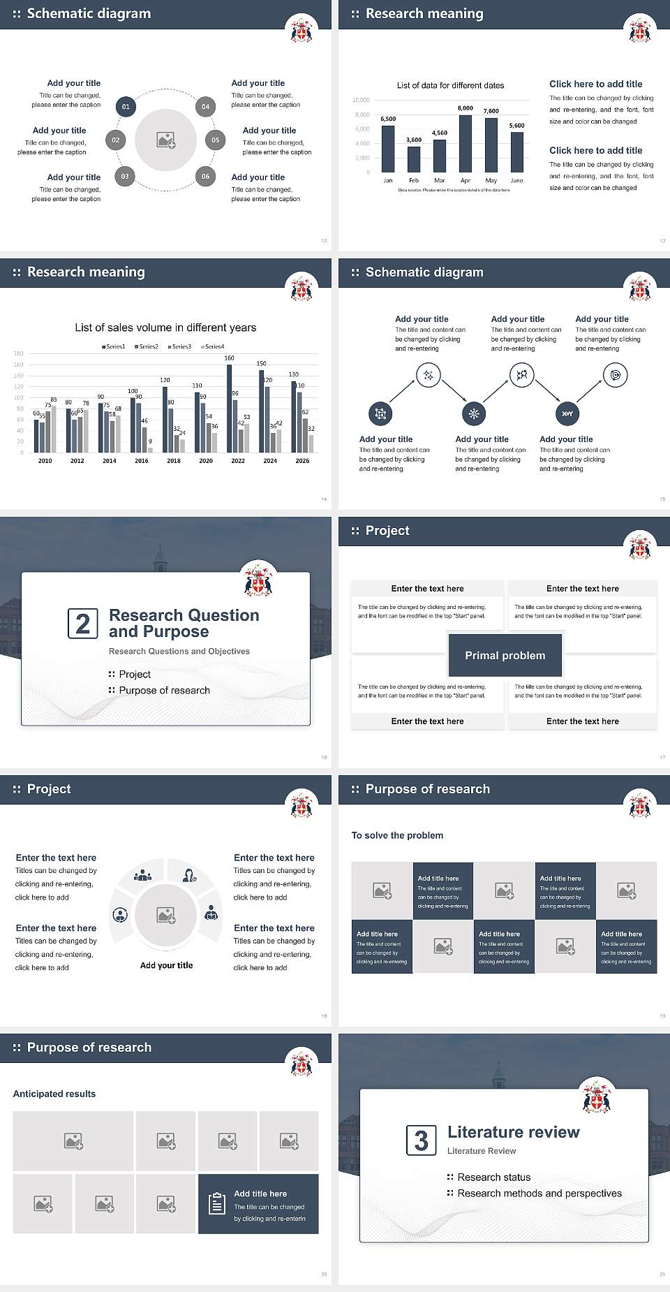 Liverpool Hope University Graduation Thesis Defense PPT Template4:3 ratio PPT effect preview image3