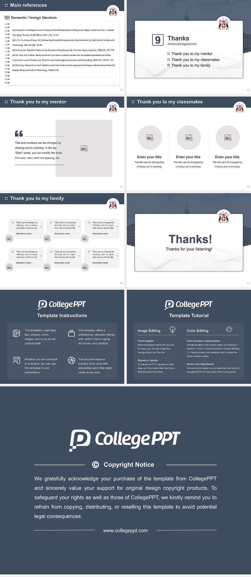 Liverpool Hope University Graduation Thesis Defense PPT Template4:3 ratio PPT effect preview image7