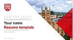 Queen’s University Belfast Resume Templat PPT