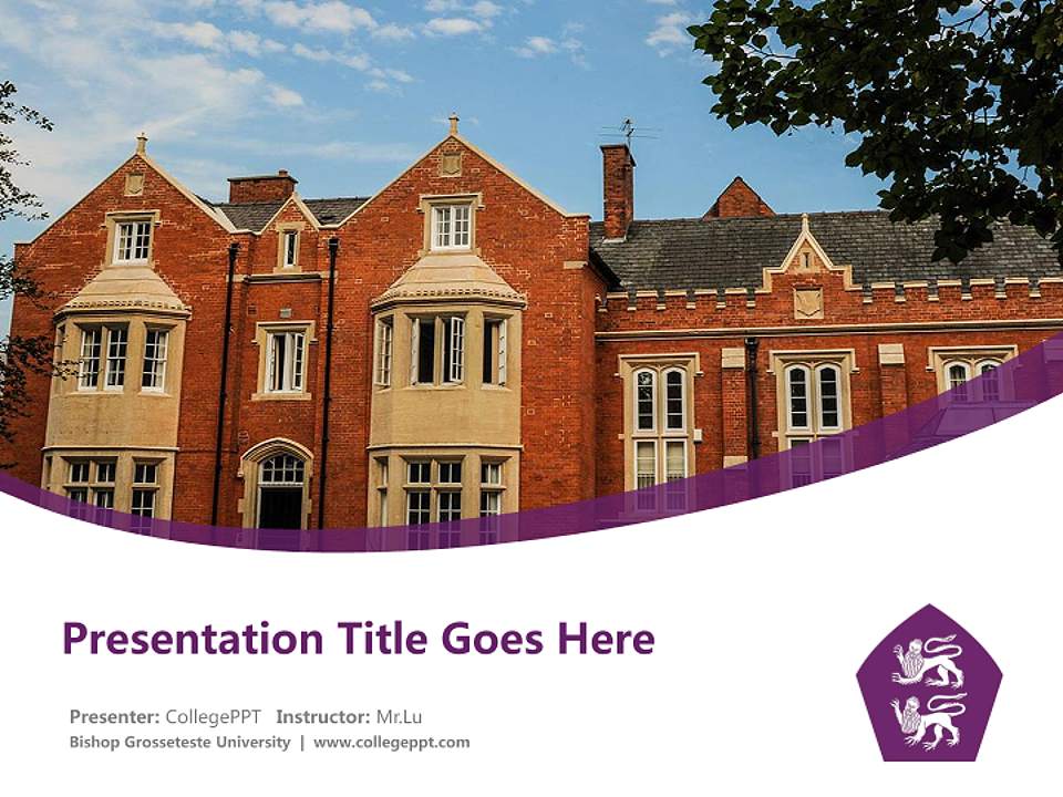 Bishop Grosseteste University Course/Courseware Creation PPT Template4:3 ratio PPT effect preview image5