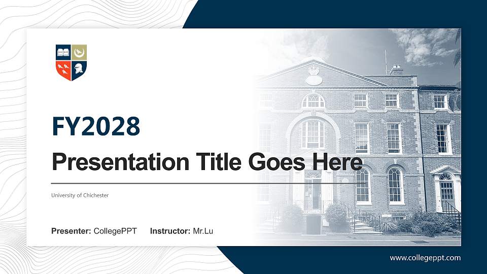University of Chichester Academic Presentation/Research Findings Report PPT Template16:9 ratio PPT effect preview image