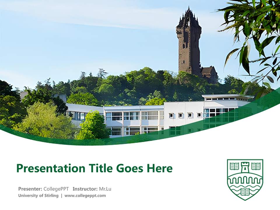 University of Stirling Course/Courseware Creation PPT Template4:3 ratio PPT effect preview image5