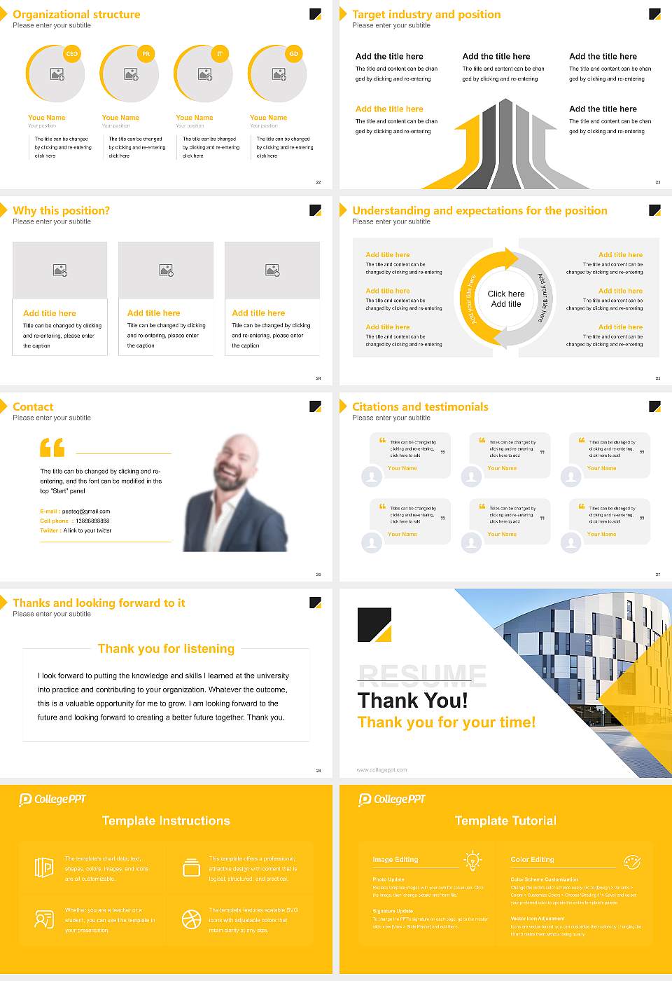 University of Suffolk Resume PPT Template16:9 ratio PPT effect preview image4