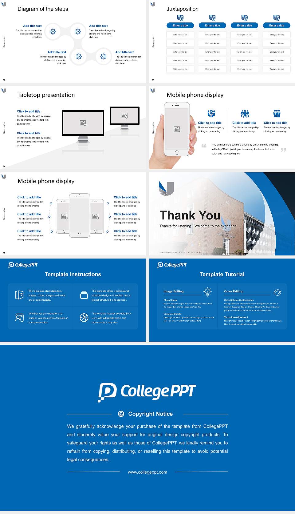 University of West London Competition/Entrepreneurship Contest PPT Template16:9 ratio PPT effect preview image9