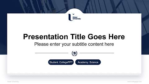 Ulster University National Scholarship Defense PPT Template