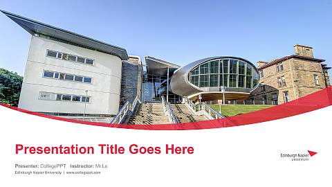 Edinburgh Napier University Course/Courseware Creation PPT Template
