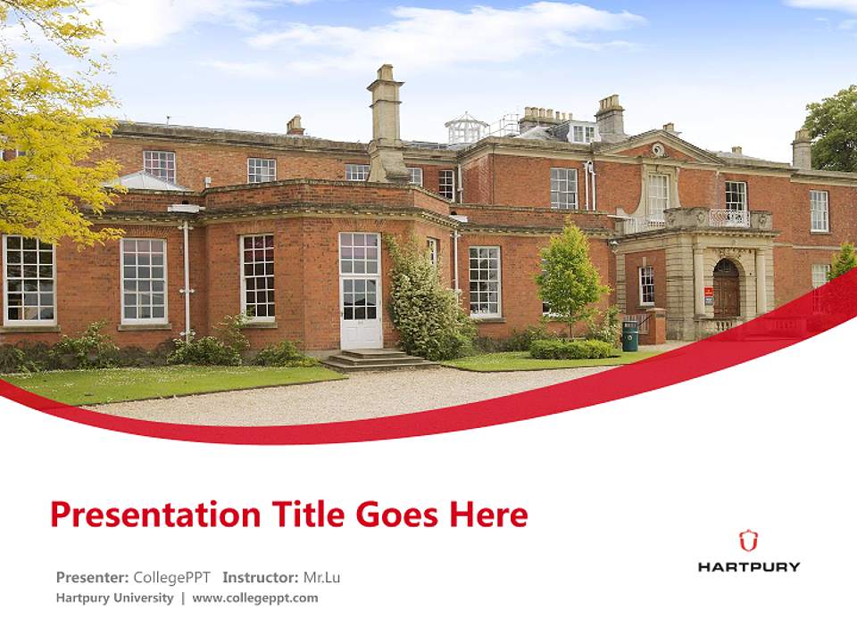 Hartpury University Course/Courseware Creation PPT Template4:3 ratio PPT effect preview image5