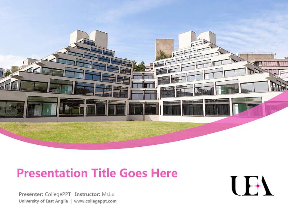 University of East Anglia Course/Courseware Creation PPT Template4:3 ratio PPT effect preview image5