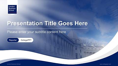 London Business School Lecture Sharing and Networking Event PPT Template