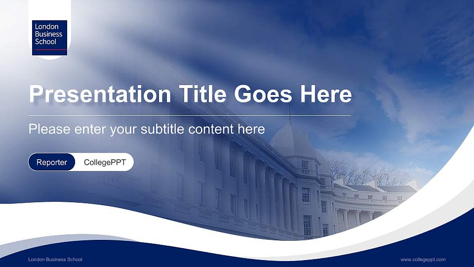 London Business School Lecture Sharing and Networking Event PPT Template16:9 ratio PPT effect preview image