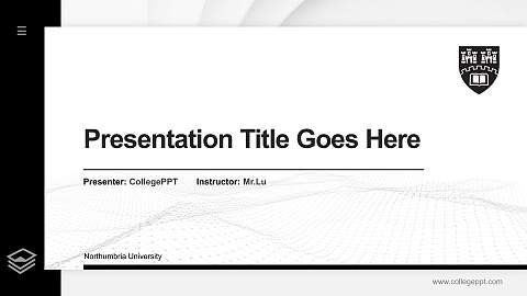 Northumbria University Thesis Proposal/Graduation Defense PPT Template