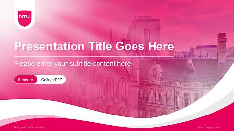 Nottingham Trent University Lecture Sharing and Networking Event PPT Template