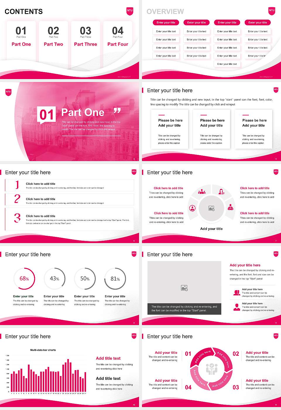 Nottingham Trent University Lecture Sharing and Networking Event PPT Template16:9 ratio PPT effect preview image2