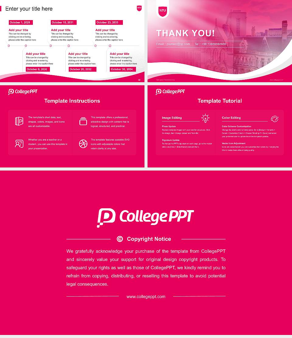 Nottingham Trent University Lecture Sharing and Networking Event PPT Template16:9 ratio PPT effect preview image4