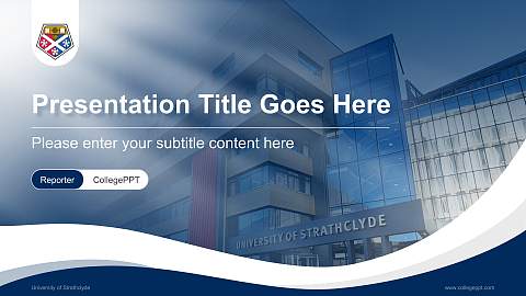 University of Strathclyde Lecture Sharing and Networking Event PPT Template