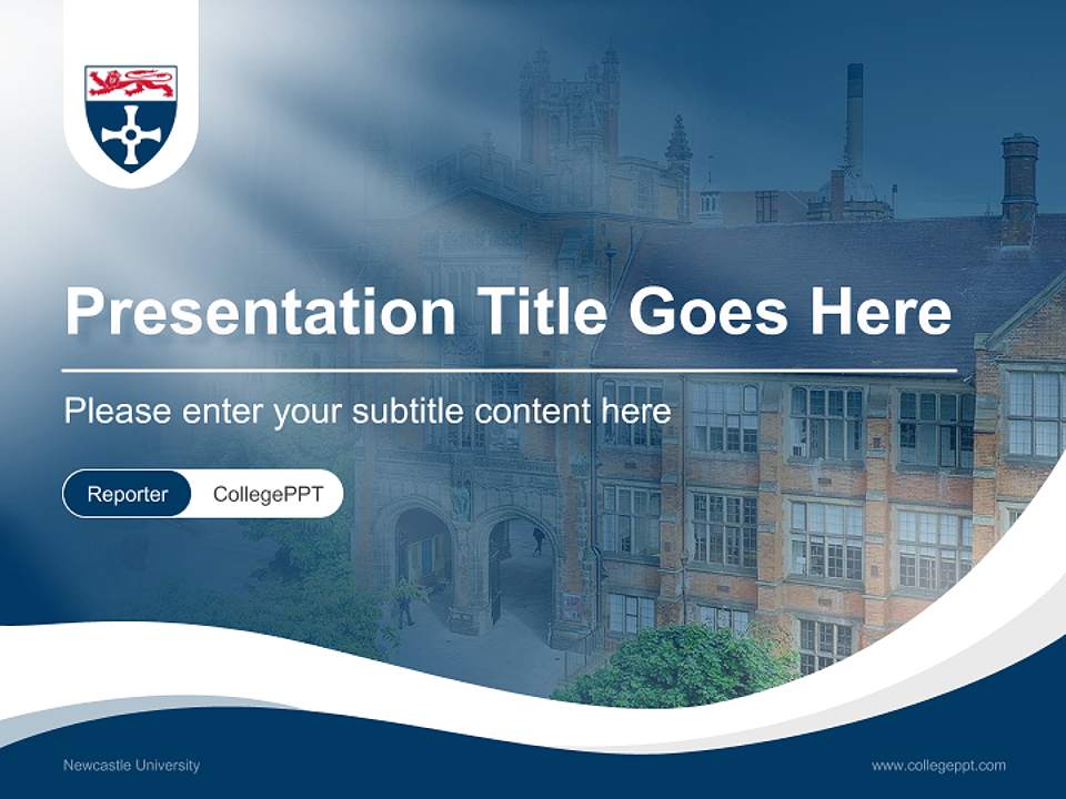 Newcastle University Lecture Sharing and Networking Event PPT Template4:3 ratio PPT effect preview image4
