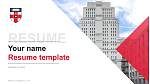 University of London Resume PPT Template