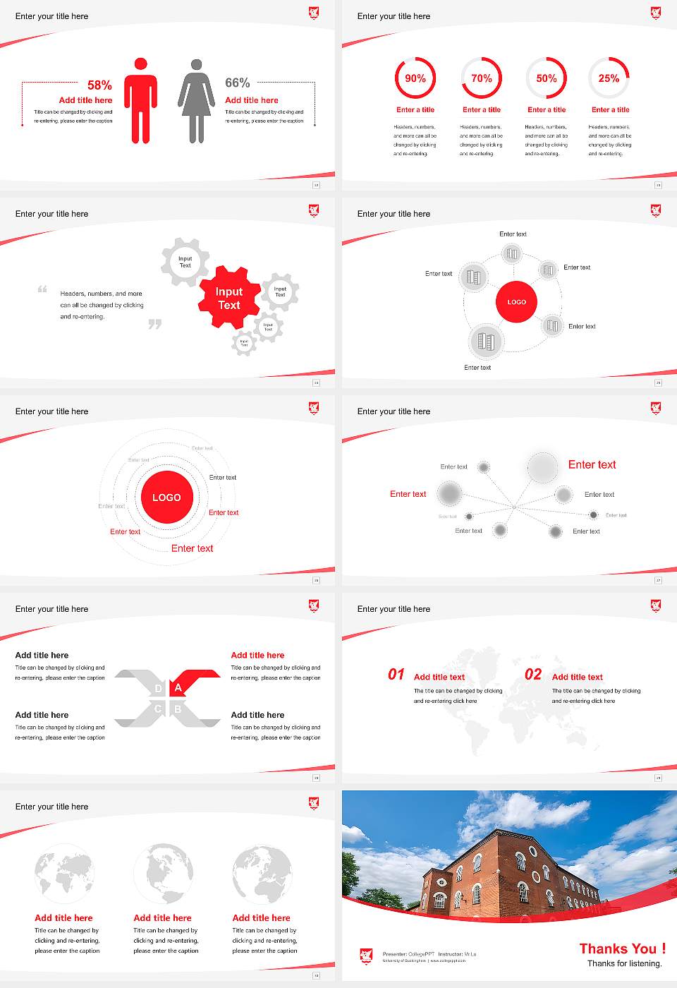 University of Buckingham Course/Courseware Creation PPT Template16:9 ratio PPT effect preview image4