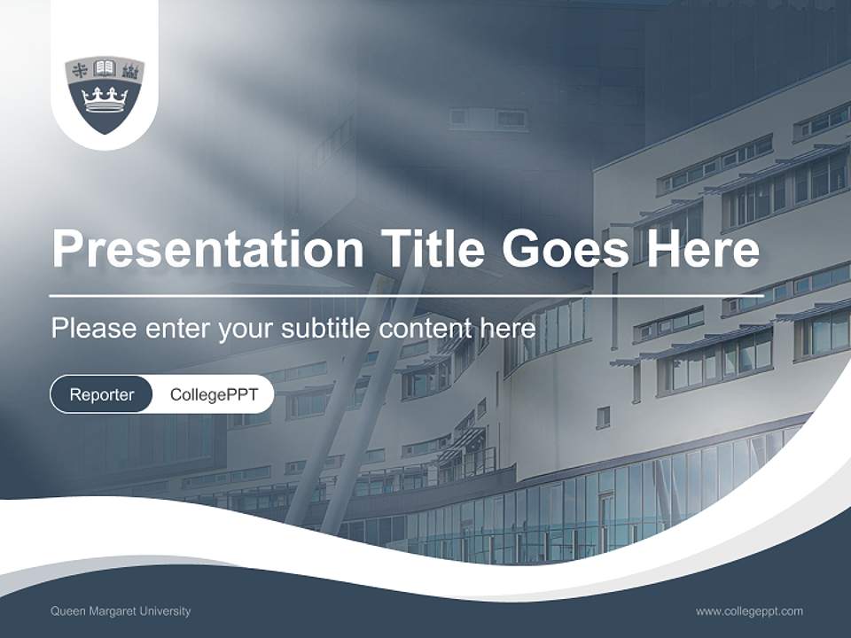 Queen Margaret University Lecture Sharing and Networking Event PPT Template4:3 ratio PPT effect preview image4