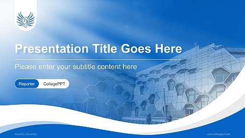 Coventry University Lecture Sharing and Networking Event PPT Template