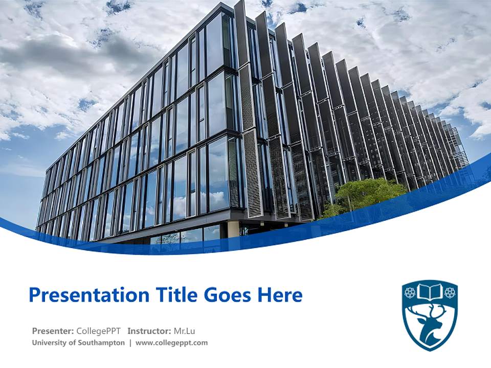 University of Southampton Course/Courseware Creation PPT Template4:3 ratio PPT effect preview image5