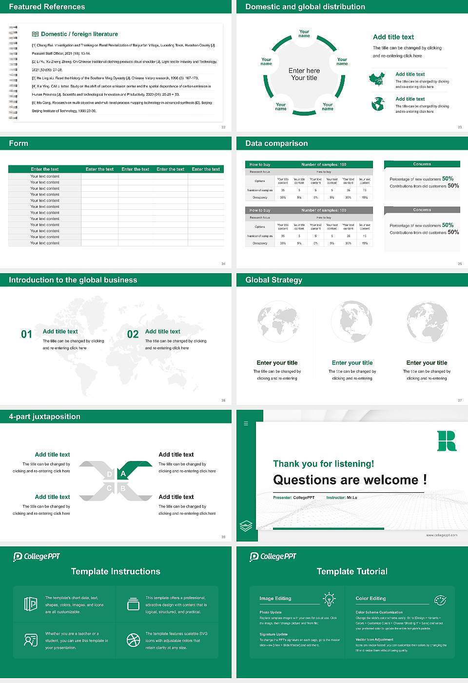 Roehampton University Thesis Proposal/Graduation Defense PPT Template16:9 ratio PPT effect preview image4