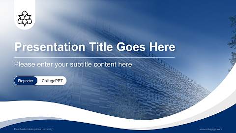 Manchester Metropolitan University Lecture Sharing and Networking Event PPT Template