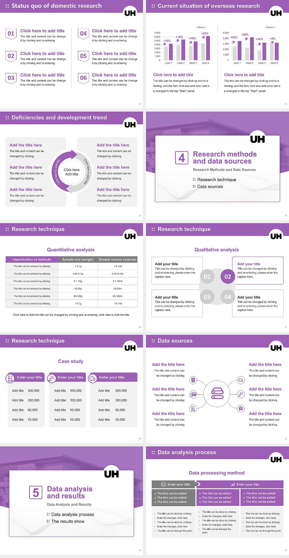 University of Hertfordshire Graduation Thesis Defense PPT Template4:3 ratio PPT effect preview image4