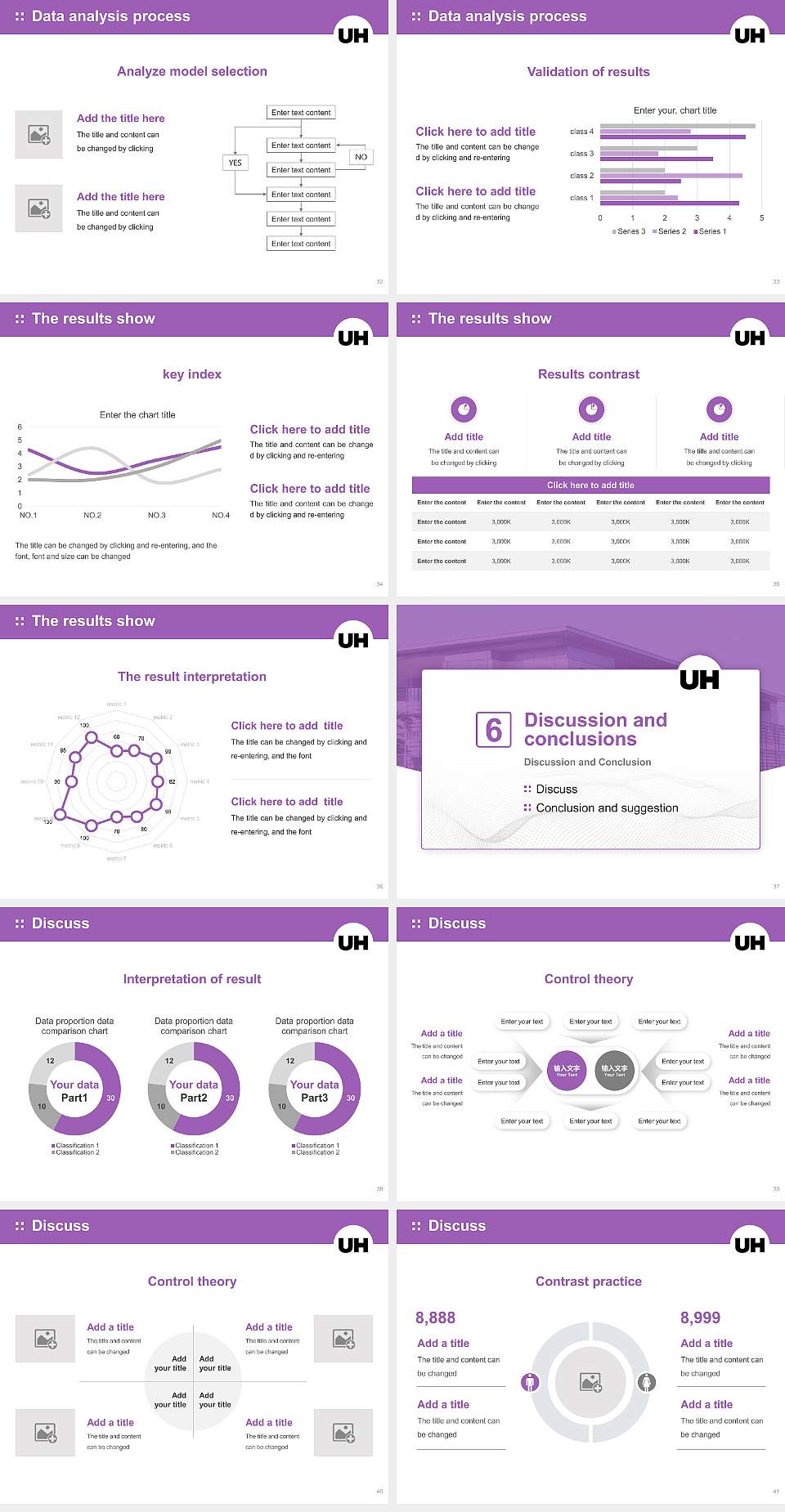 University of Hertfordshire Graduation Thesis Defense PPT Template4:3 ratio PPT effect preview image5