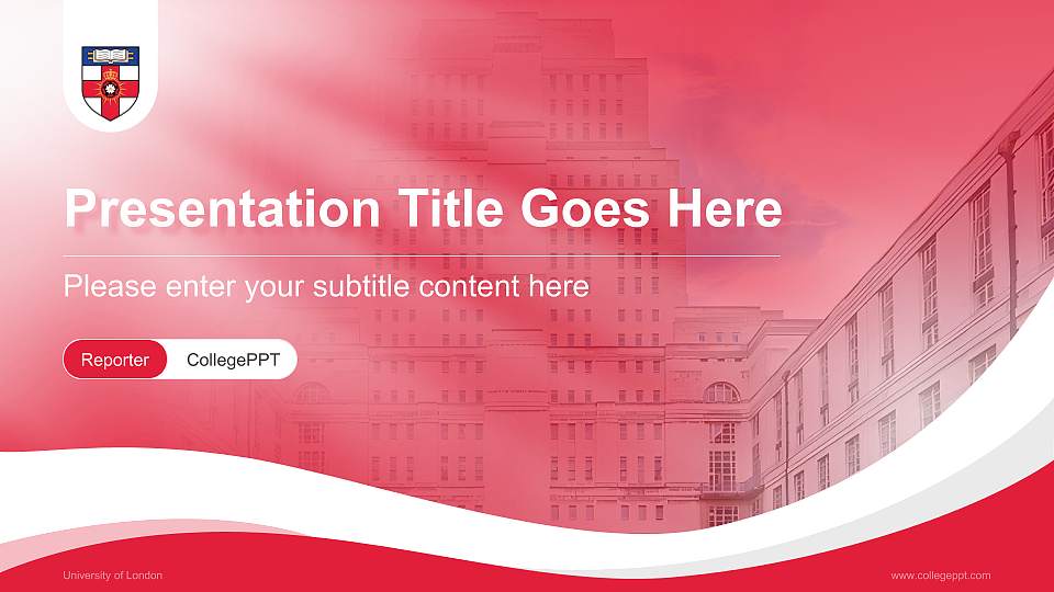 University of London Lecture Sharing and Networking Event PPT Template16:9 ratio PPT effect preview image