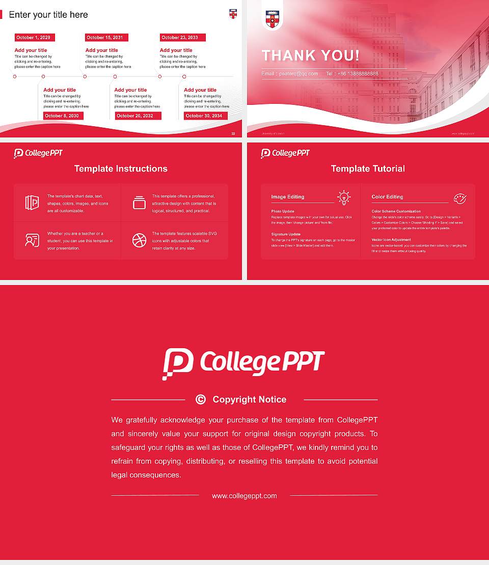 University of London Lecture Sharing and Networking Event PPT Template16:9 ratio PPT effect preview image4