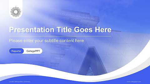 London Metropolitan University Lecture Sharing and Networking Event PPT Template