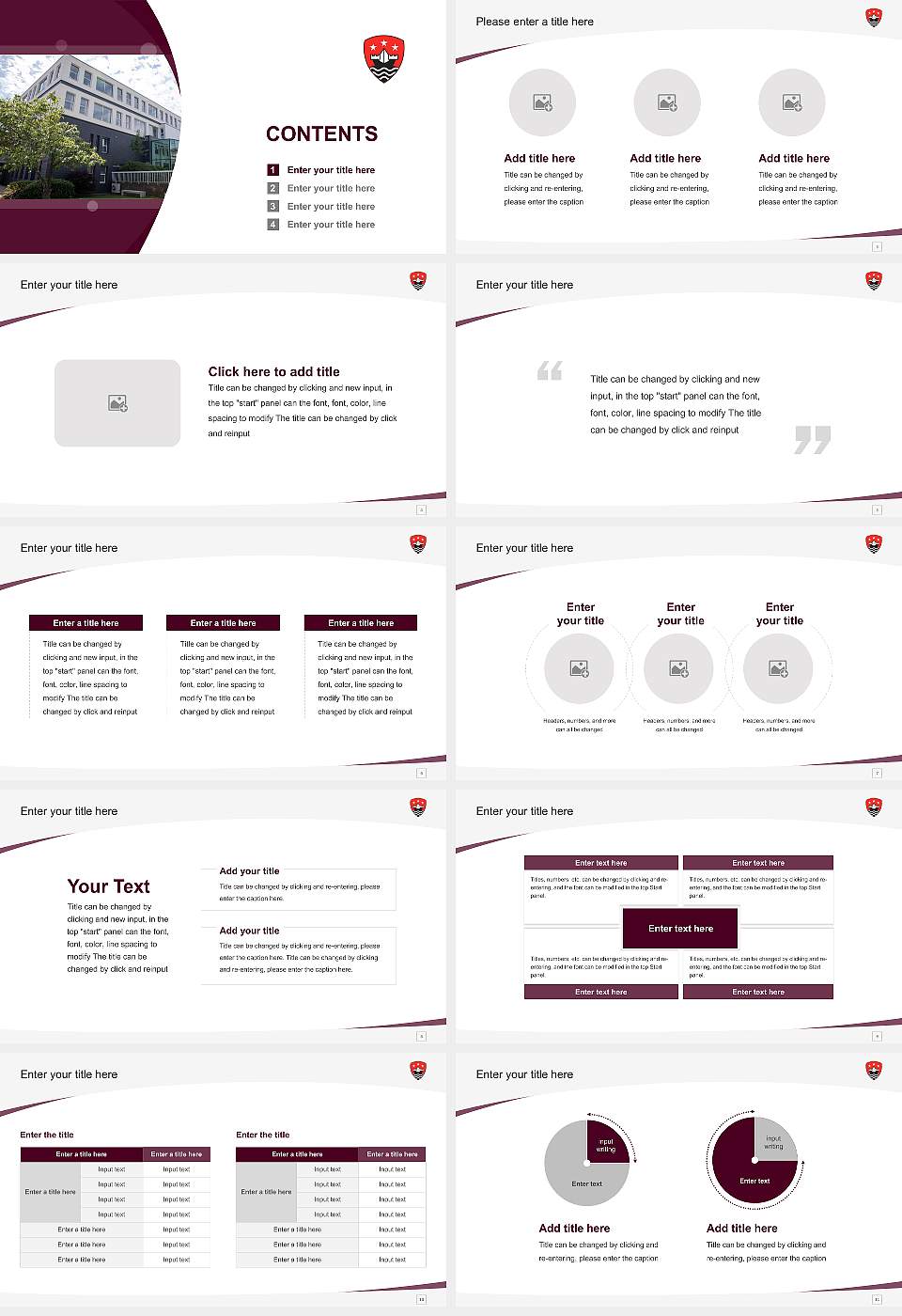 Leeds Trinity University Course/Courseware Creation PPT Template16:9 ratio PPT effect preview image2