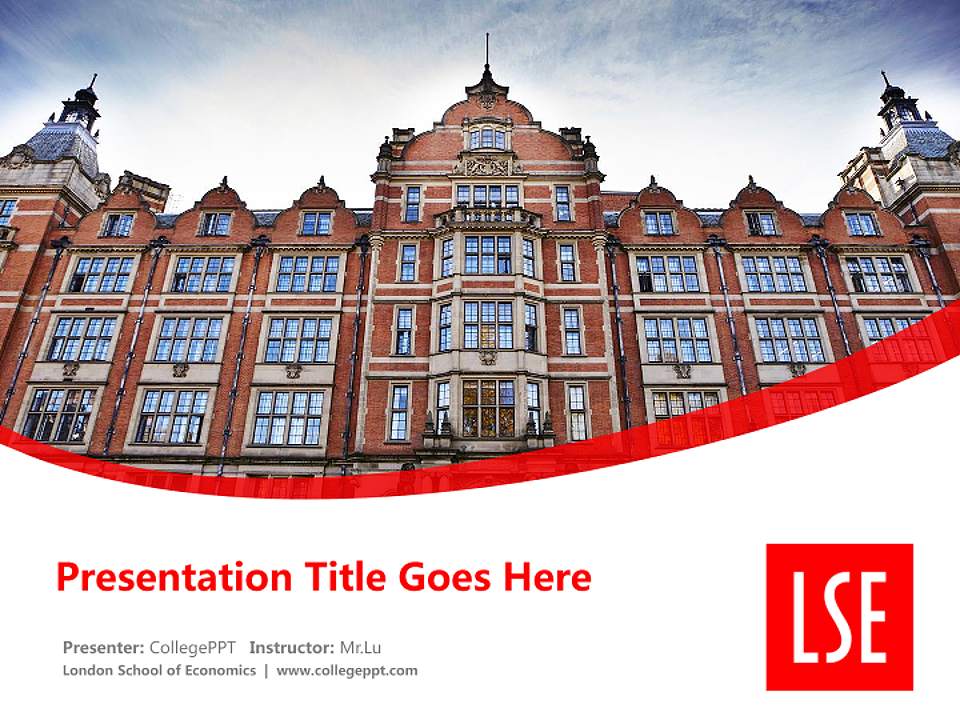 London School of Economics Course/Courseware Creation PPT Template4:3 ratio PPT effect preview image5