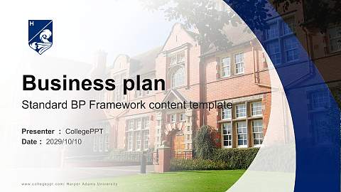 Harper Adams University Competition/Entrepreneurship Contest PPT Template