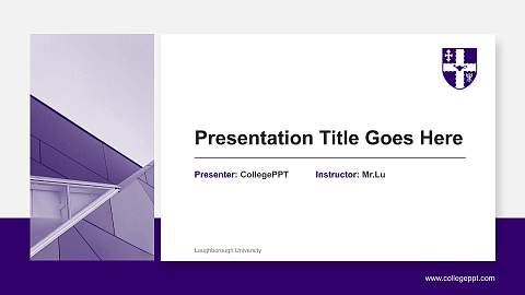 Loughborough University General Purpose PPT Template