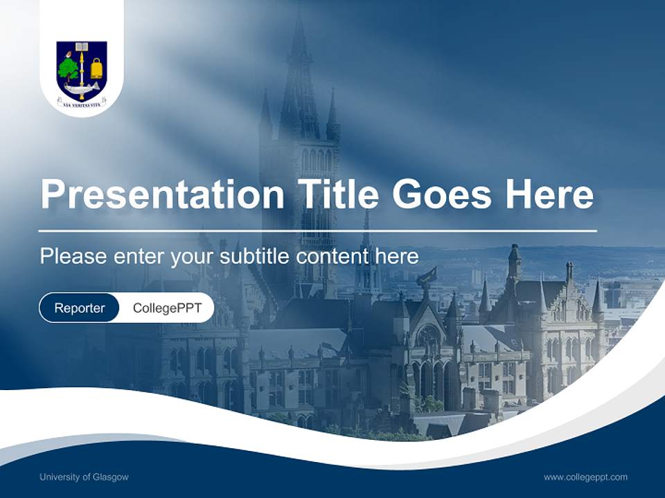 University of Glasgow Lecture Sharing and Networking Event PPT Template4:3 ratio PPT effect preview image4