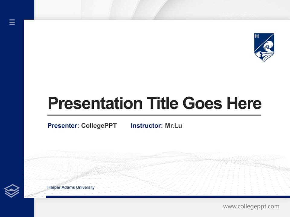 Harper Adams University Thesis Proposal/Graduation Defense PPT Template4:3 ratio PPT effect preview image5