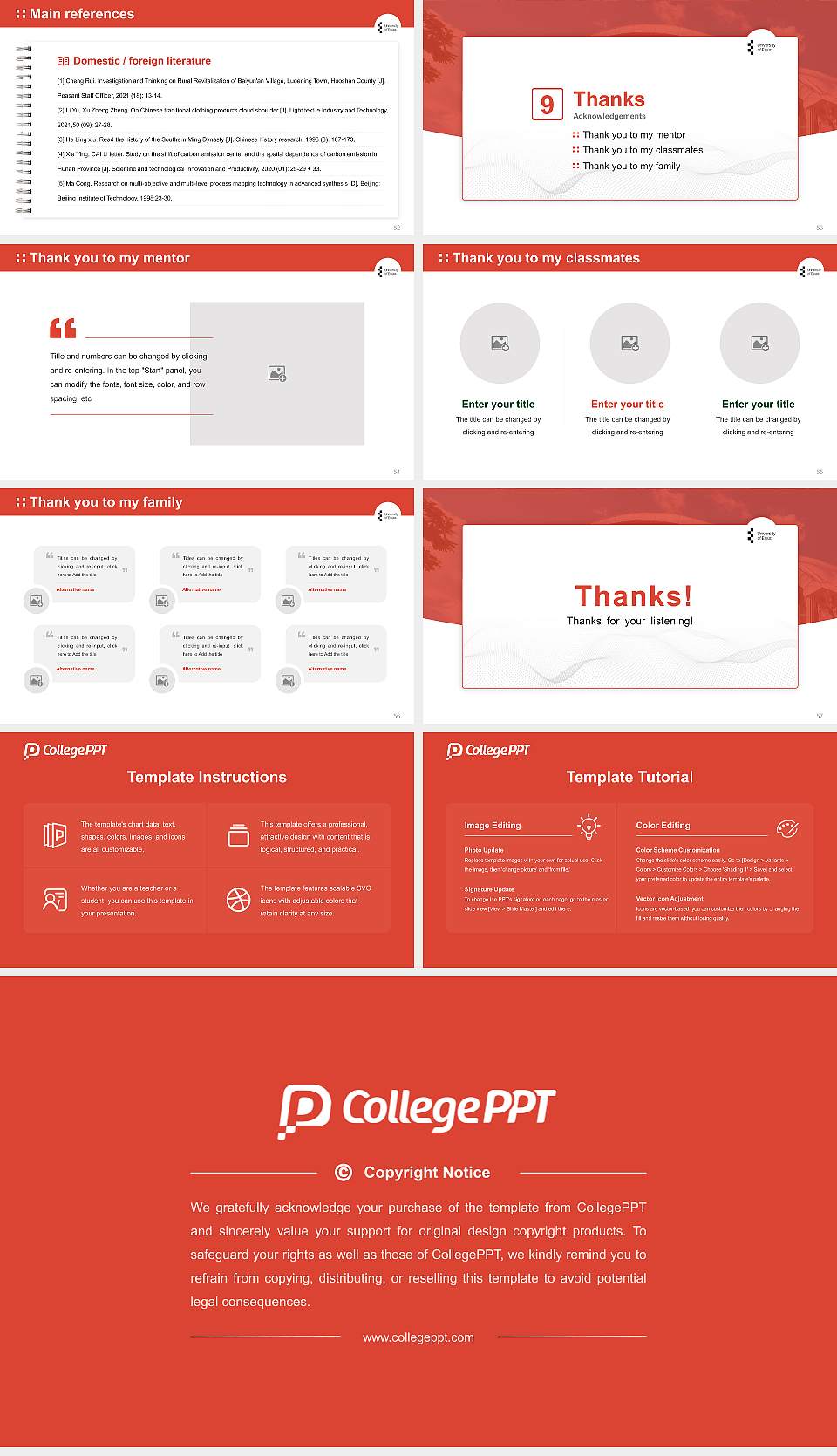 University of Essex Graduation Thesis Defense PPT Template16:9 ratio PPT effect preview image7