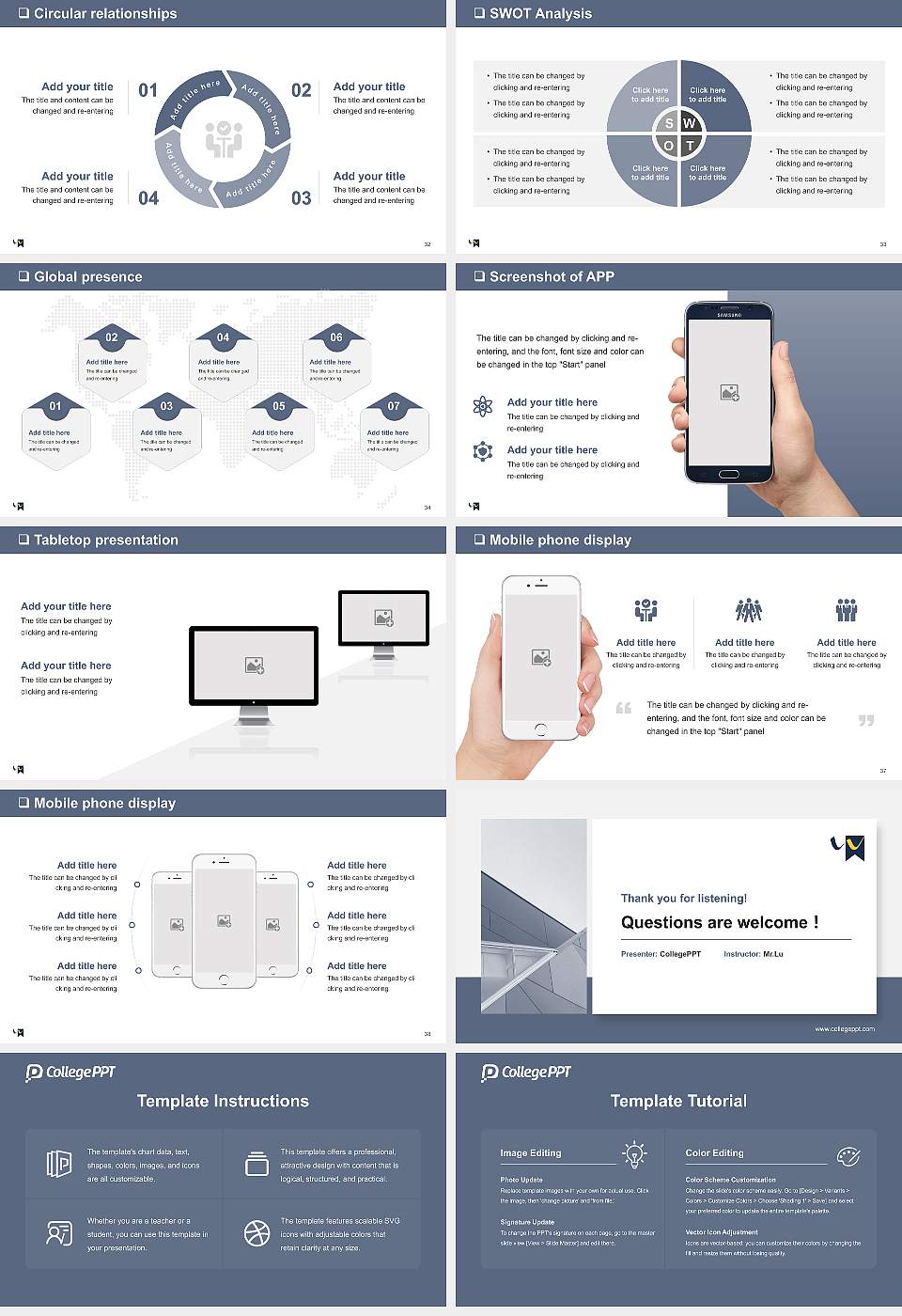 University of Wolverhampton General Purpose PPT Template16:9 ratio PPT effect preview image5