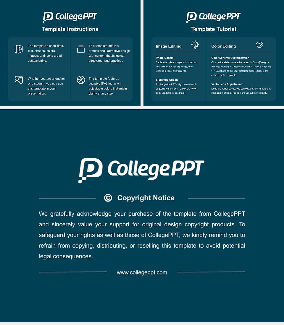Plymouth Marjon University Course/Courseware Creation PPT Template4:3 ratio PPT effect preview image5