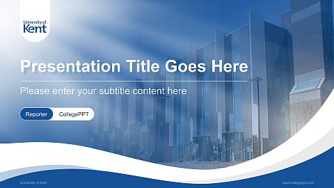 University of Kent Lecture Sharing and Networking Event PPT Template