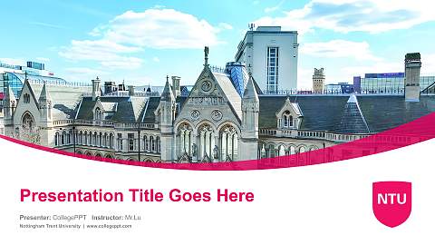 Nottingham Trent University Course/Courseware Creation PPT Template