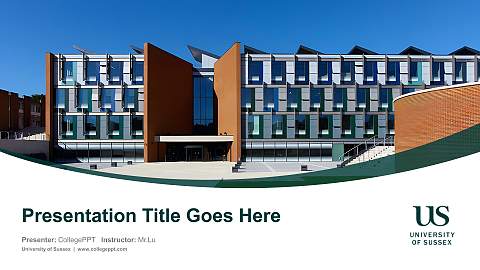 University of Sussex Course/Courseware Creation PPT Template