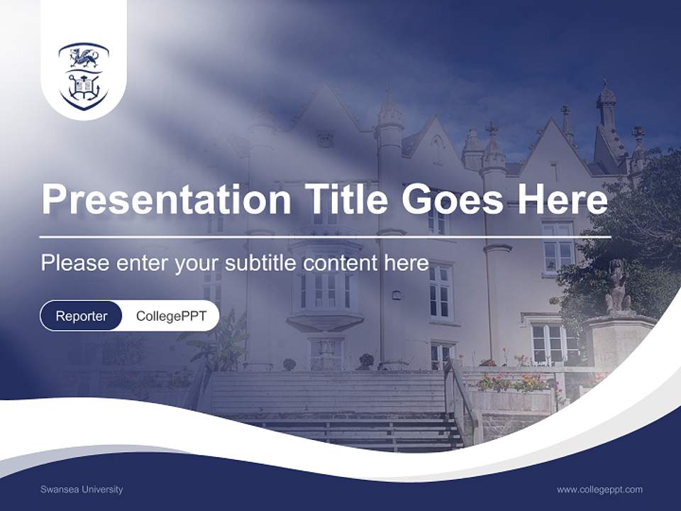 Swansea University Lecture Sharing and Networking Event PPT Template4:3 ratio PPT effect preview image4