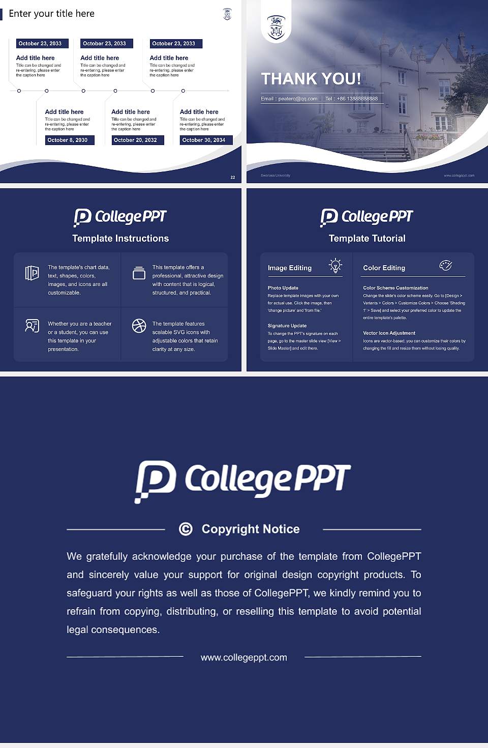 Swansea University Lecture Sharing and Networking Event PPT Template4:3 ratio PPT effect preview image4